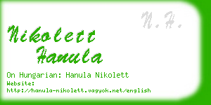 nikolett hanula business card